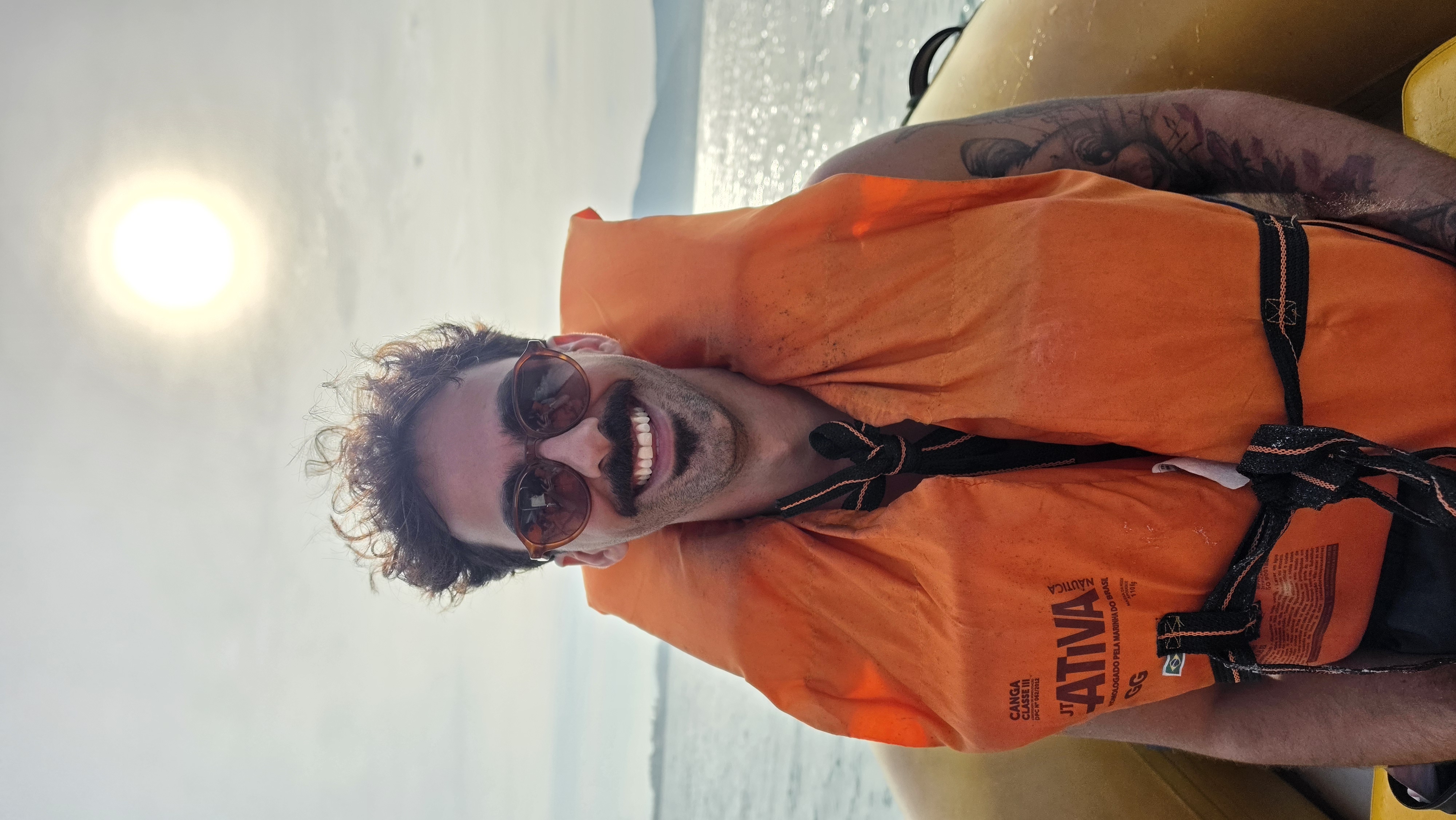 Portrait of Giovanni Santiago while traveling